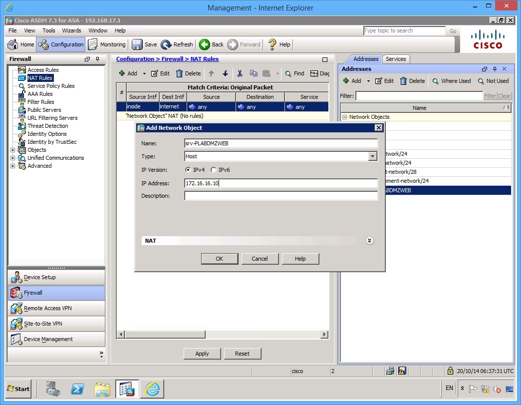 Figure 2.9 Cisco ASDM